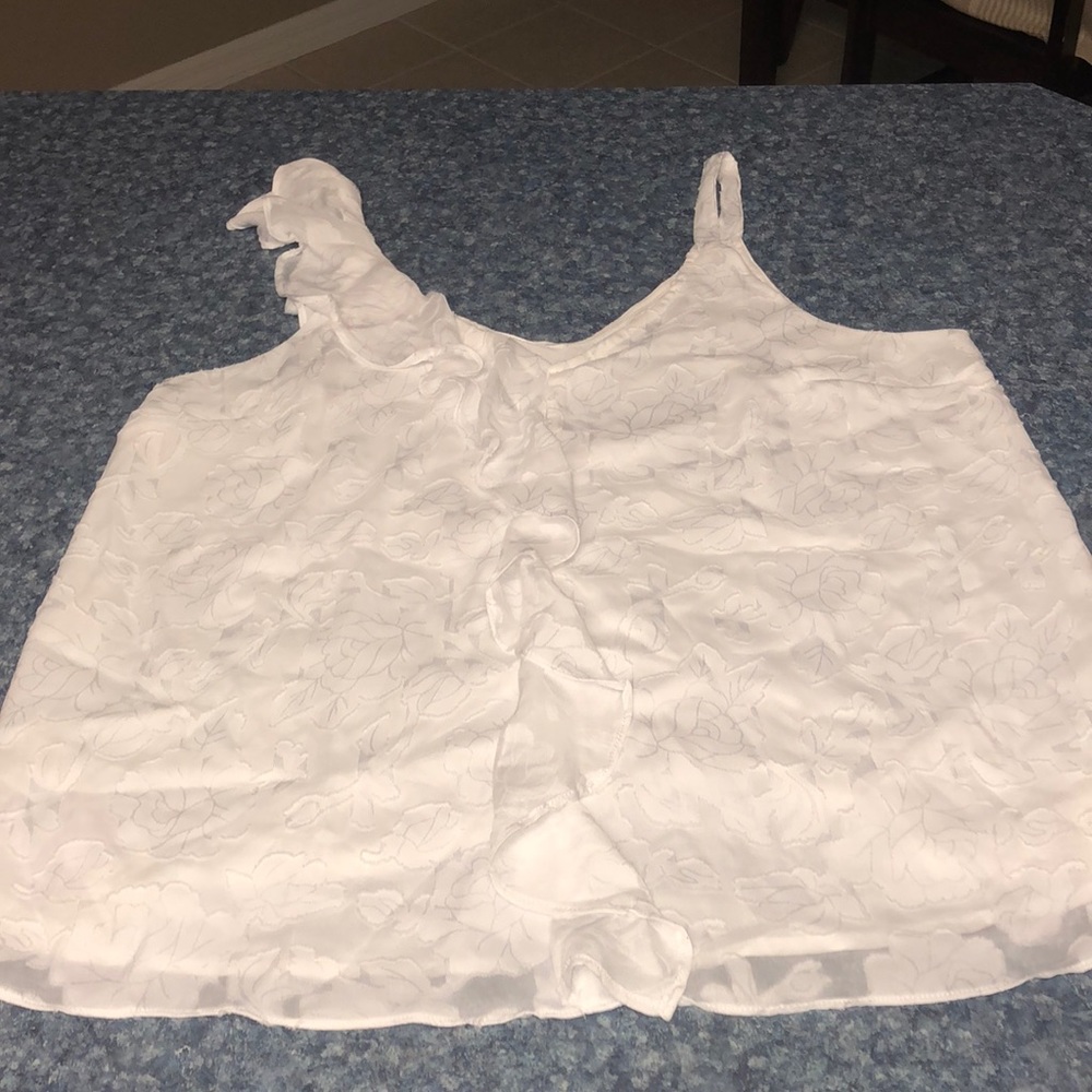 white floral shirt